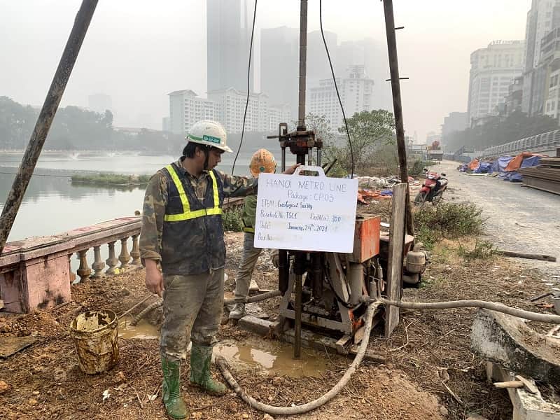 khảo sát đia chất công trình hanoi metro line khảo sát đia chất công trình hanoi metro line