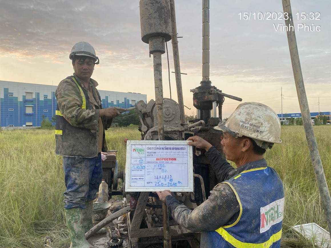 Quy trình khảo sát địa chất Vĩnh Phúc